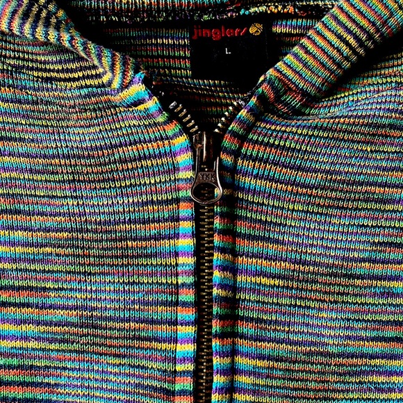 Crazy Psychedelic Zip Up Hoodie Sweater - Picture 4 of 5